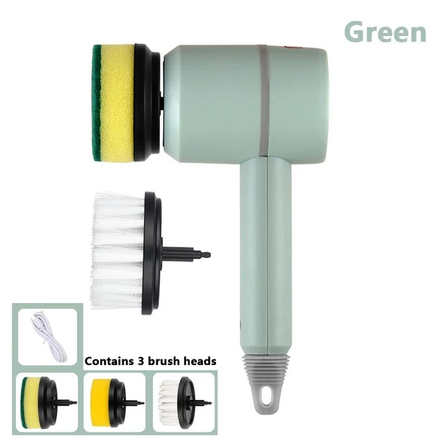 3 In 1 Electric Chargeable Scubber Brush