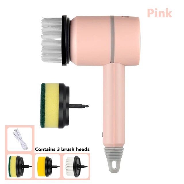 3 In 1 Electric Chargeable Scubber Brush