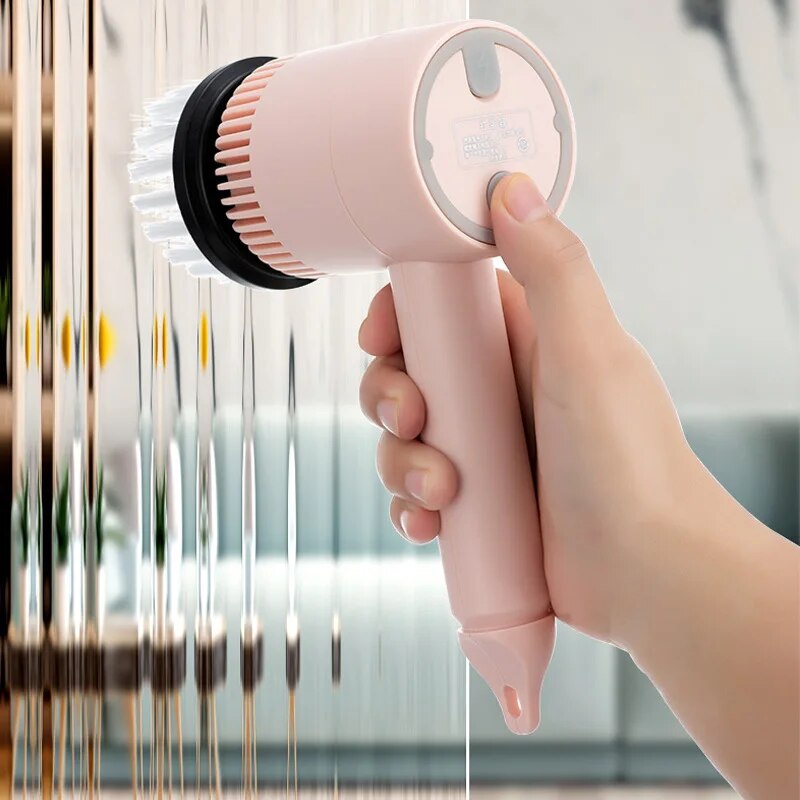 3 In 1 Electric Chargeable Scubber Brush