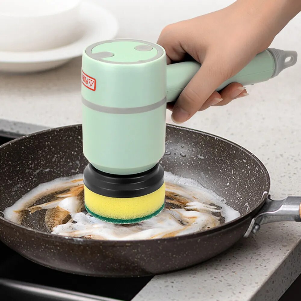 3 In 1 Electric Chargeable Scubber Brush