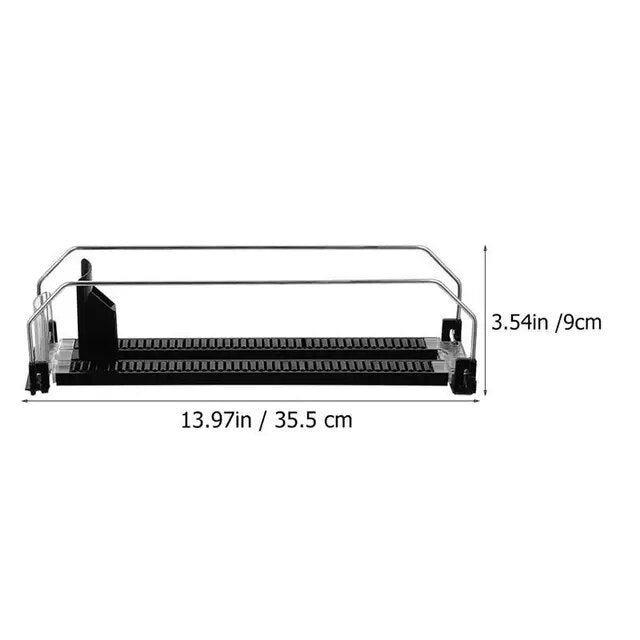Drink Pusher Shelf Organizer Fridge Glide Rack For Replenishment Automatic Plastic Can Tray Sliding Machine Dispenser Display