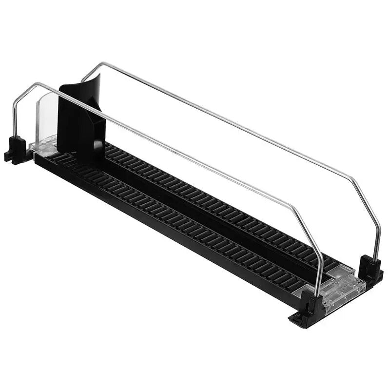 Drink Pusher Shelf Organizer Fridge Glide Rack For Replenishment Automatic Plastic Can Tray Sliding Machine Dispenser Display