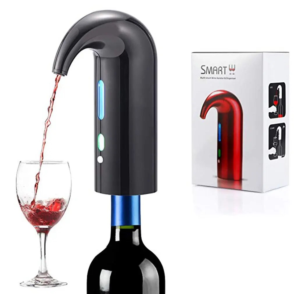 Electric Wine Pourer Aerator Dispenser Pump USB Rechargeable Cider Decanter Pourer Wine Accessories For Bar Home Use