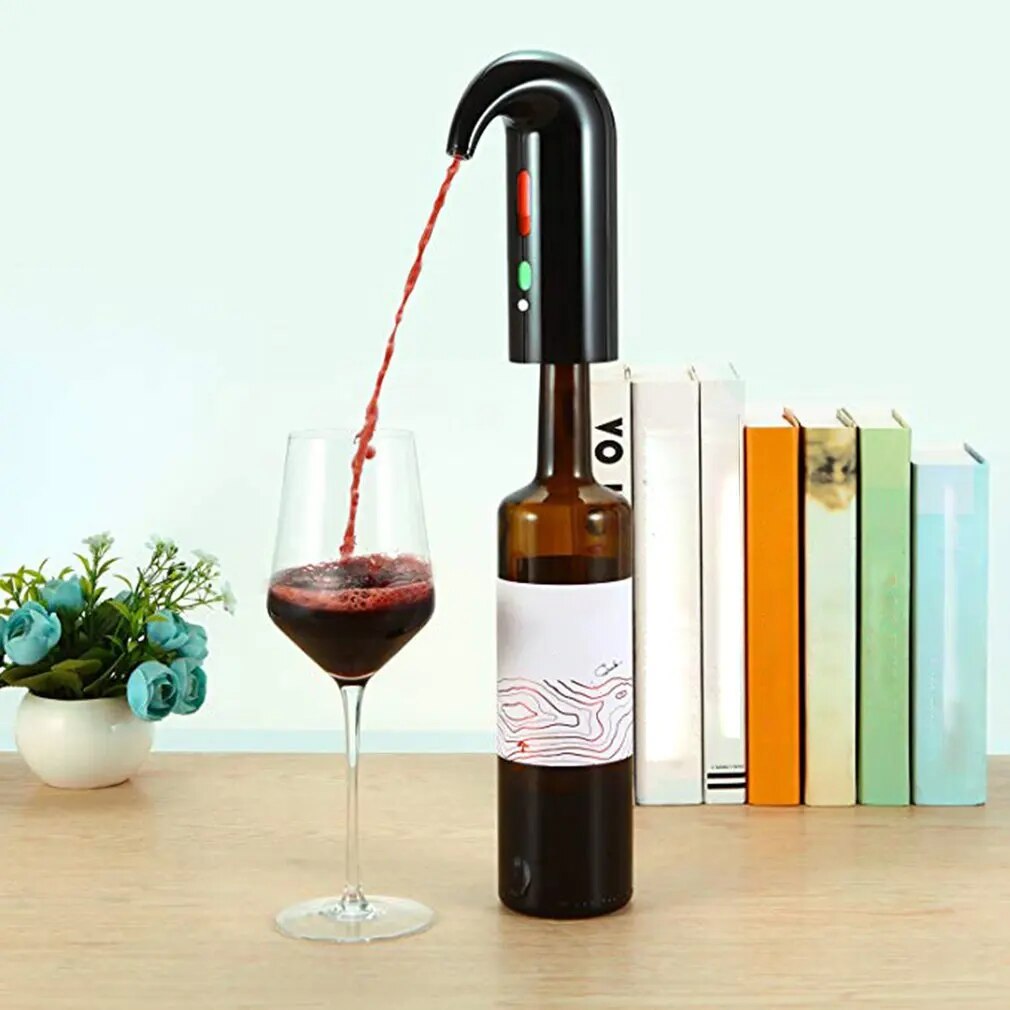 Electric Wine Pourer Aerator Dispenser Pump USB Rechargeable Cider Decanter Pourer Wine Accessories For Bar Home Use