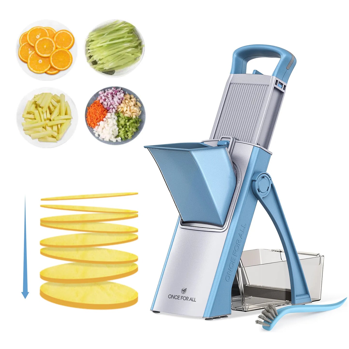 5 IN 1 Dicer, Slicer, Chopper And More!