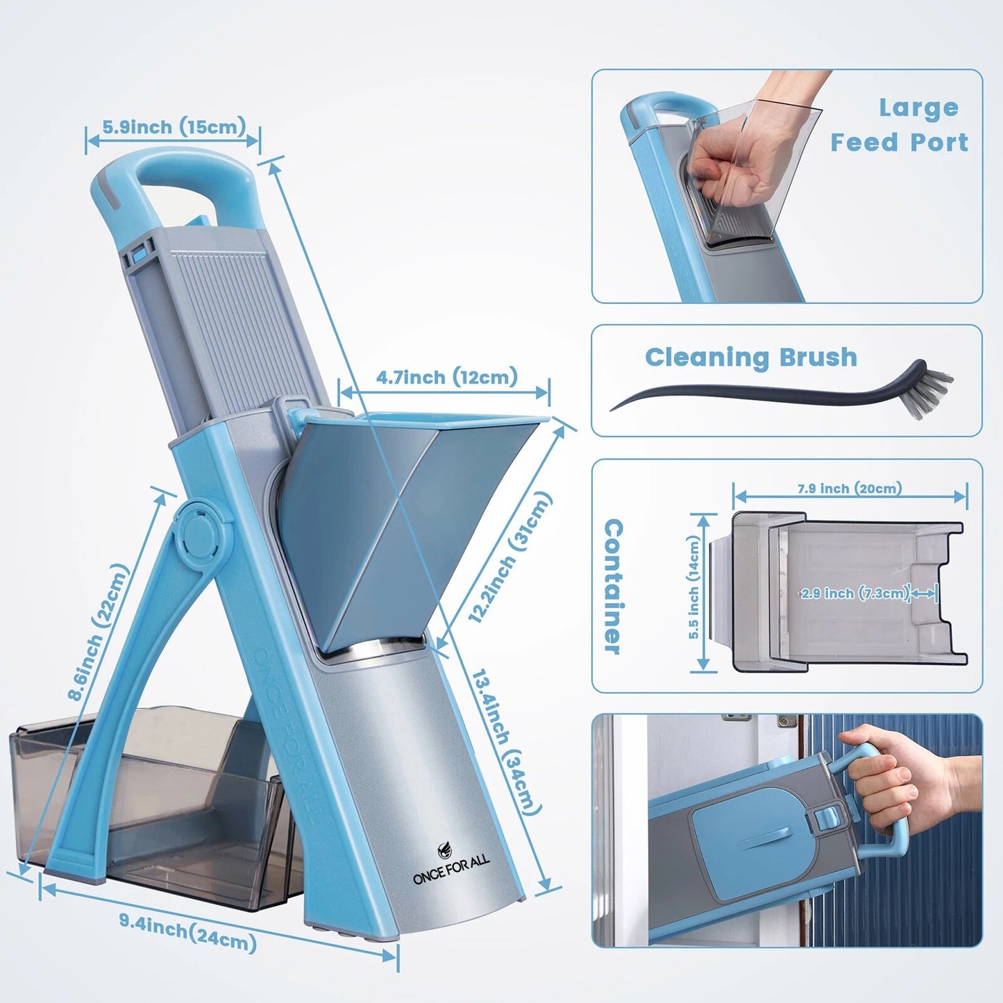 5 IN 1 Dicer, Slicer, Chopper And More!