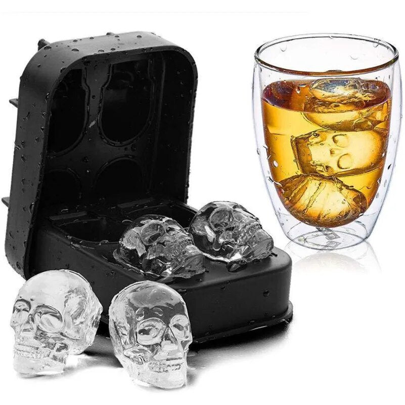 Skull Shape Ice Cube Maker