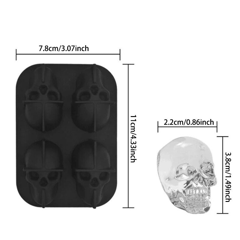 Skull Shape Ice Cube Maker