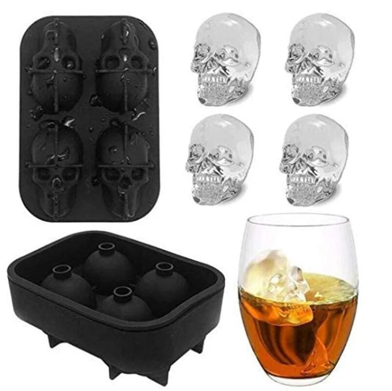 Skull Shape Ice Cube Maker
